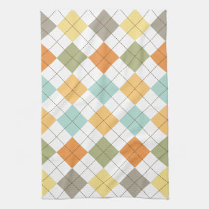 Retro Diamond Muster Küchentuch