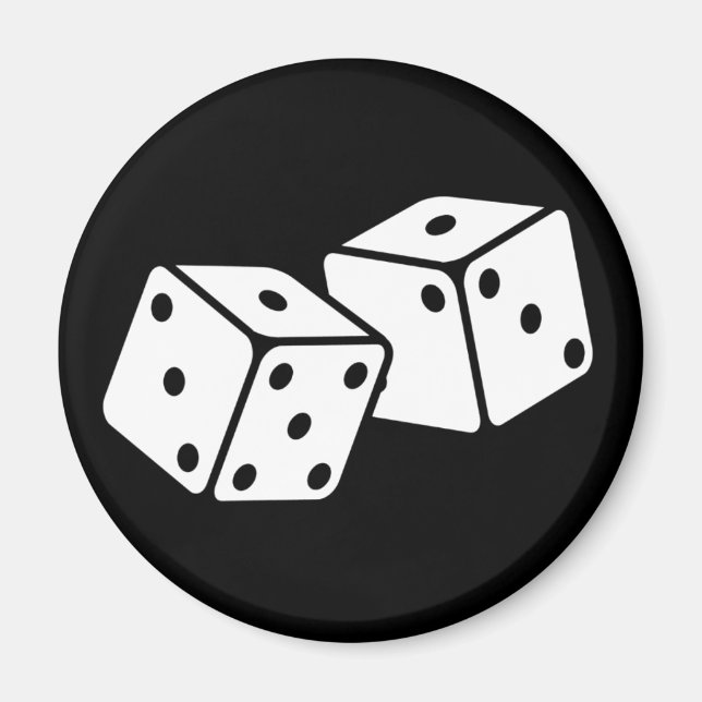 Retro Dice Magnet (Vorne)