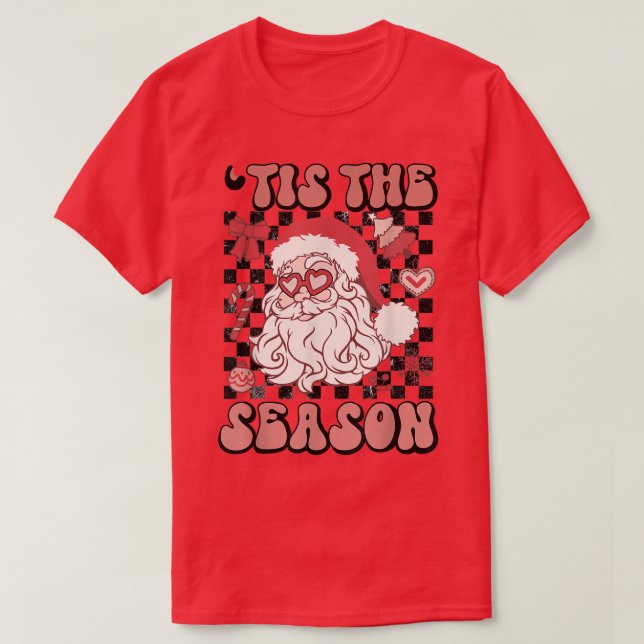 Retro Dies ist die Weihnachtsfamilie der Weihnacht T-Shirt (Design vorne)