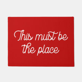 Retro Dies muss der Ort sein Fußmatte