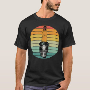 Retro-Dieseltechniker-Zündkerzen-Kollege T-Shirt