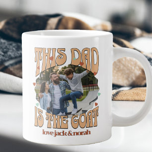 Retro Dieser Papa ist der Ziegenbock Foto Tasse
