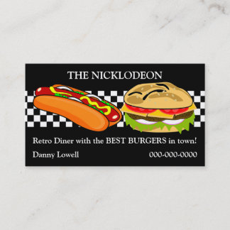 Retro Diner Business Card Visitenkarte