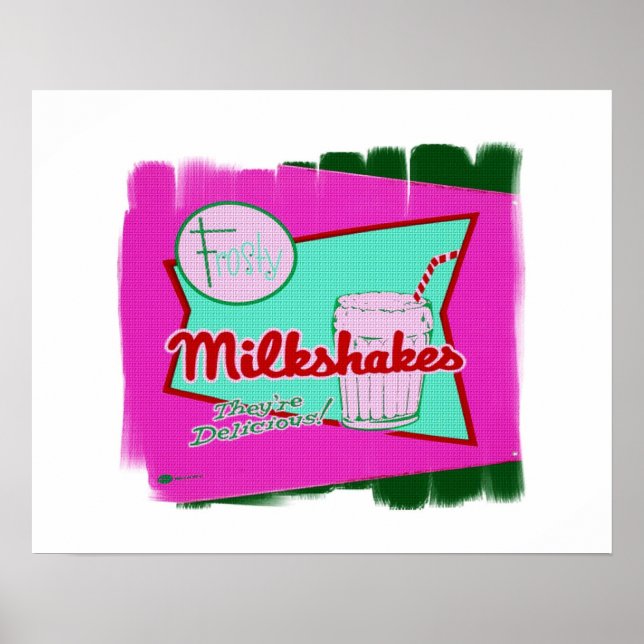 Retro Diner Poster (Vorne)