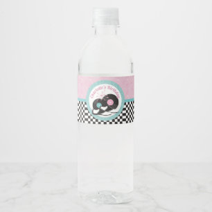 Retro Diner Water Flasche Label aus den 50er Jahre