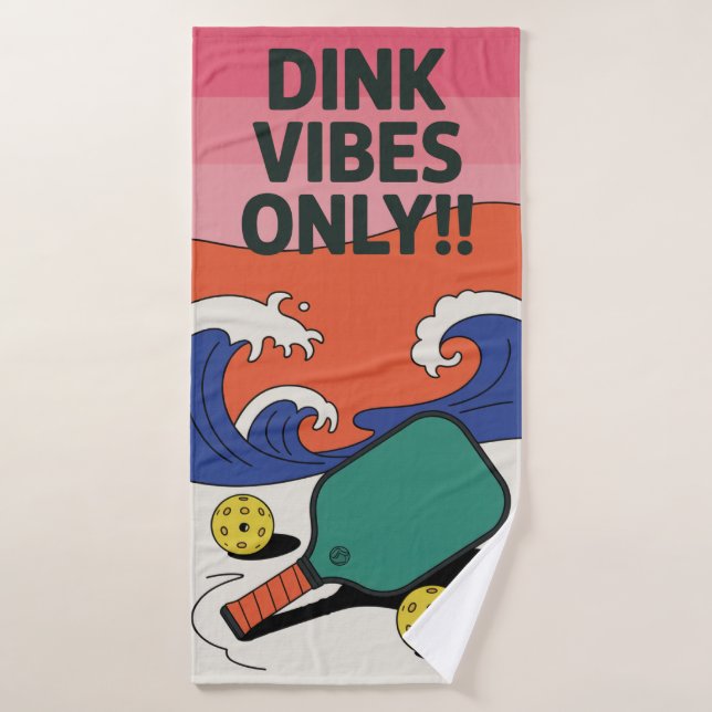 Retro Dink Vibes Nur!! Paddel Sporttuch Badehandtuch (Badehandtuch)