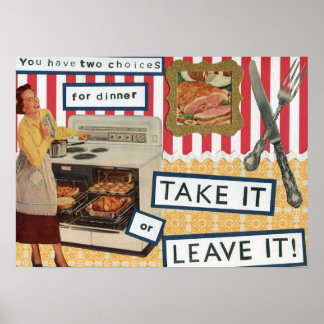 Retro Dinner Spaß Poster