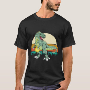 Retro Dino Dinosaur Golfspieler Geschenk T Rex Dis T-Shirt