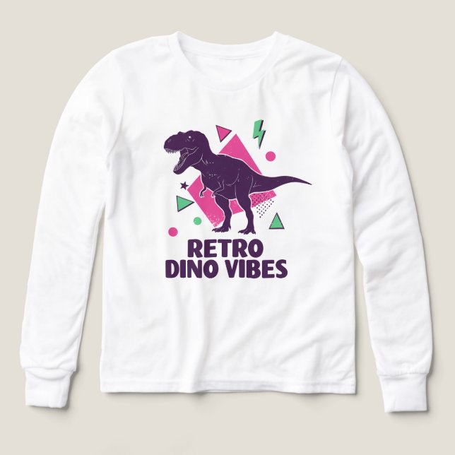 Retro Dino Vibes - 80er Style T-Rex (Design Vorderseite)