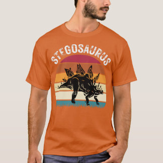 Retro Dinosaur Stegosaurus T-Shirt