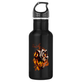 Retro Dinosaur Toter Brennschädel in Feuer Edelstahlflasche