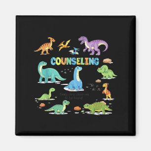 Retro-Dinosaurien-Beratungsschulberater Magnet