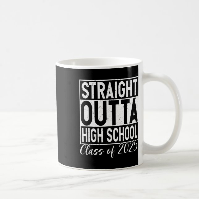 Retro direkt über den Abschluss der High School CL Kaffeetasse (Rechts)
