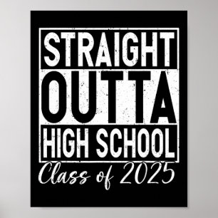 Retro direkt über den Abschluss der High School CL Poster