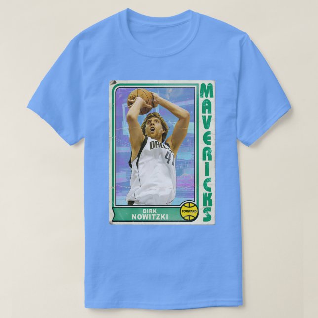 Retro Dirk Nowitzki Trading d T-Shirt (Design vorne)