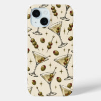 Retro Dirty Martini & Olive Handyhülle