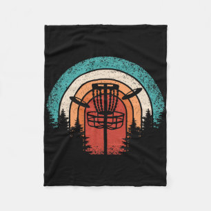 Retro Disc Golf Vintage Sket Baum Frisbee Männer Fleecedecke