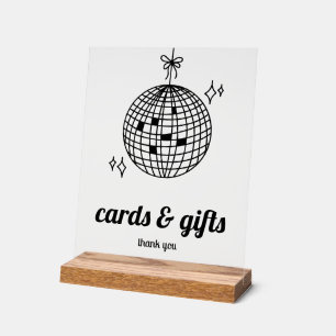 Retro Disco Ball Cards & Geschenke Acrylschild