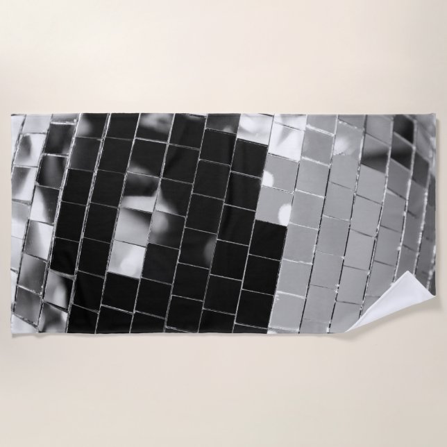 Retro Disco Ball Glam #1 #retro #wall #art Strandtuch (Vorderseite)
