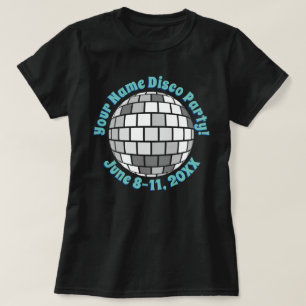 Retro Disco Ball PERSONALISIERTER T - Shirt