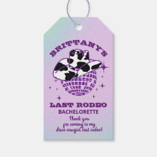 Retro-Disco-Cowgirl-Junggesellinnenparty Geschenkanhänger