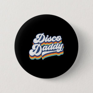 Retro Disco Daddy 60er 70er Party Kostüm Vater Vat Button