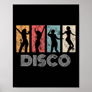 Retro Disco Dance 70er 80er Party Dance Dancer Poster
