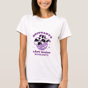 Retro Disco-Kugel Cowgirl-Hut Junggesellinnenabsch T-Shirt