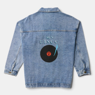 Retro Disco Music Party Denim Jacket Jeansjacke