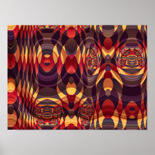 Retro-Disco-Muster Poster