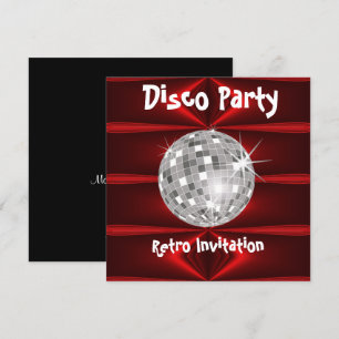 Retro-Disco-Party-Einladung Einladung
