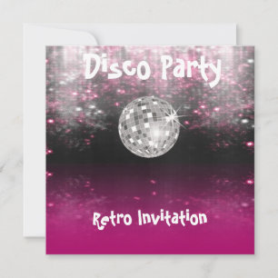 Retro-Disco-Party-Einladung Einladung