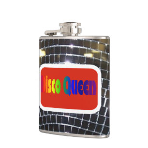 Retro-Disco-Queen Shiny Spiegel Disco-Kugel Flachmann