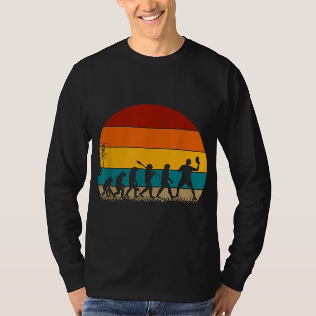 Retro Disk Golf Evolution T-Shirt (Vorderseite)