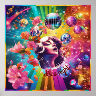 Retro Diskothek Poster