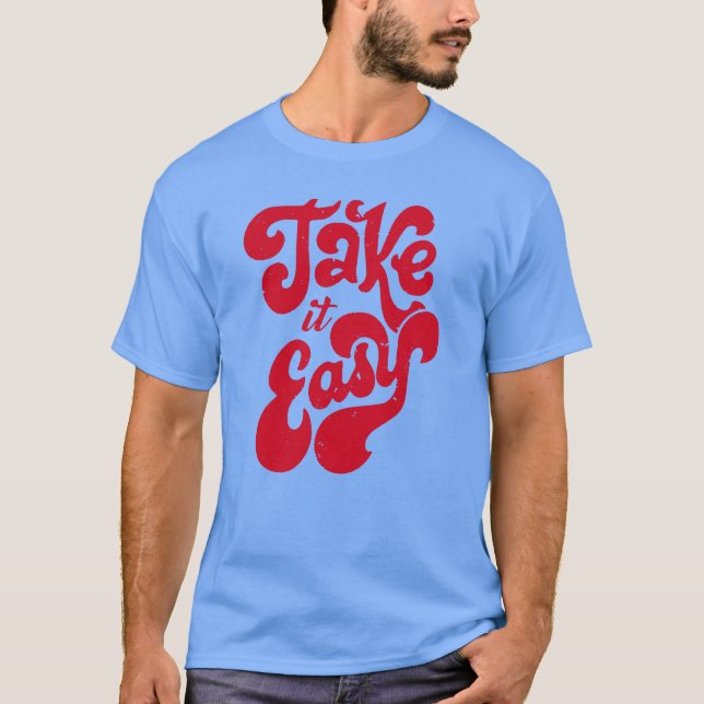Retro-Distressed-70er-Geschenk T-Shirt (Vorderseite)