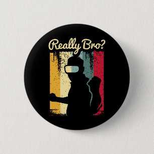 Retro-Distressed-Art Virtual Reality-Grafik für ei Button