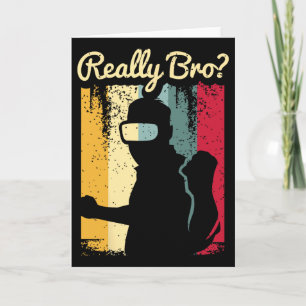 Retro-Distressed-Art-Virtual-Reality-Grafik für ei Karte