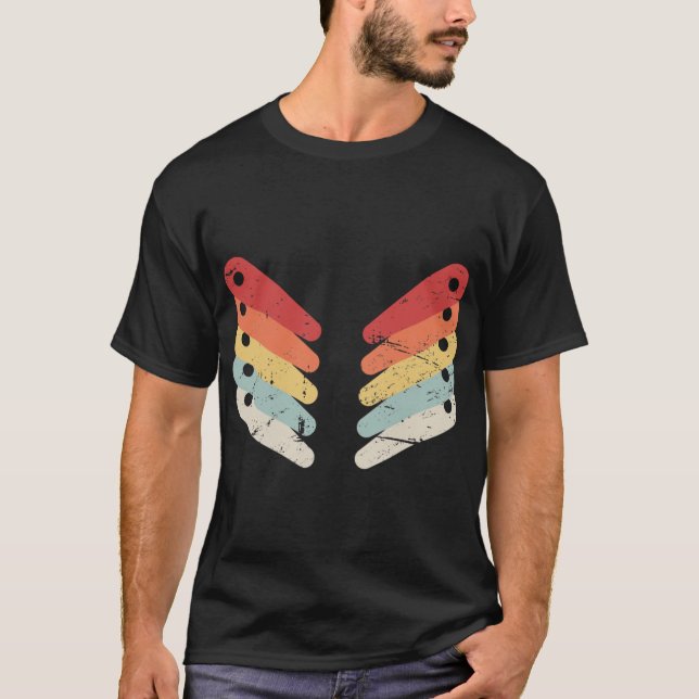 Retro-Distressed-Flipper-Mädchen-Geschenk T-Shirt (Vorderseite)