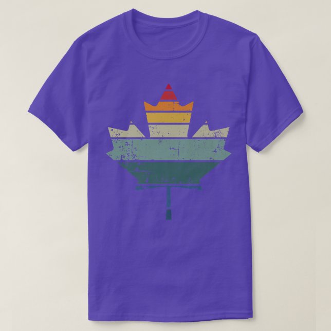 Retro Distressed Maple Leaf Canada Prix Design T-Shirt (Design vorne)