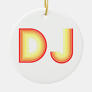 Retro-DJ Keramikornament