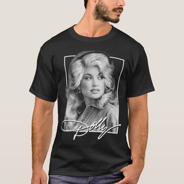 Retro Dlly Partns Geschenk Männer Frauen T-Shirt (Vorderseite)