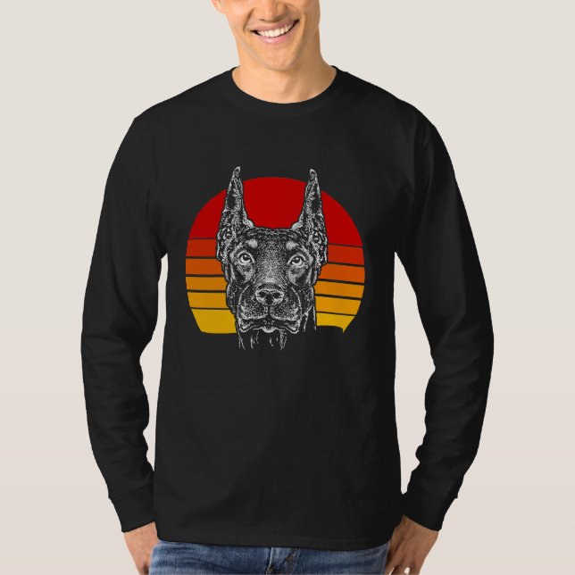 Retro Doberman  4 T-Shirt (Vorderseite)