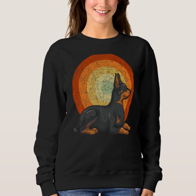 Retro Doberman Sweatshirt (Vorderseite)