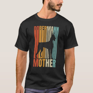 Retro Dobermann Mutter Dog Frau T-Shirt