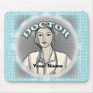 Retro Doctor Mouse Pad Mousepad