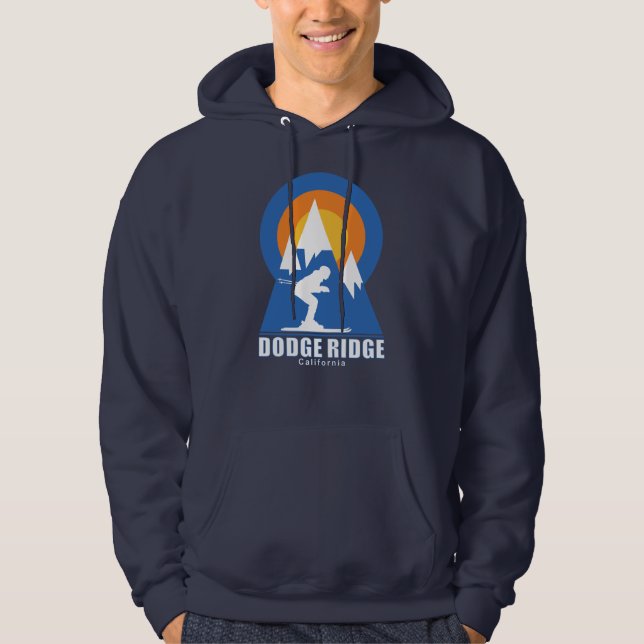 Retro Dodge Ridge Skipiste Hoodie (Vorderseite)