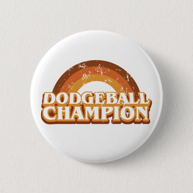 Retro Dodgeball Champion Button (Vorderseite)