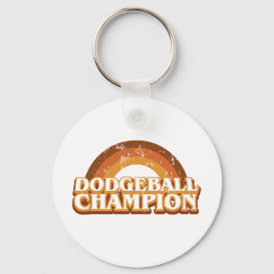 Retro Dodgeball Champion Keychain Schlüsselanhänger