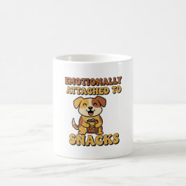 Retro Dog Snack Devotion White Mug Kaffeetasse